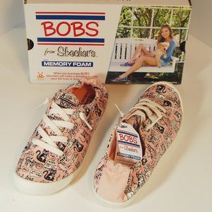 Bobs Beach Bingo  Coffee Walk Shoes with Cats